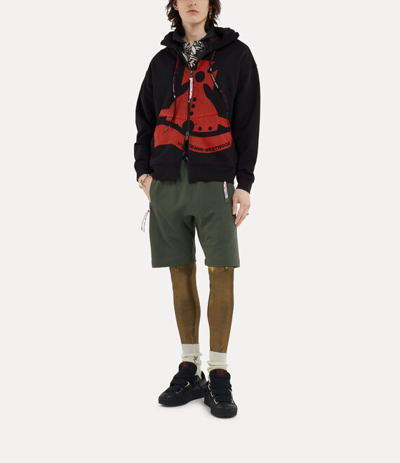 Vivienne Westwood Sunken Orb Zip Hoodie Black | 805712IWT