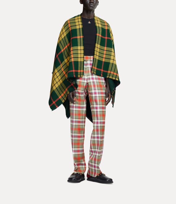 Vivienne Westwood Tartan Poncho Dark Green | 271098URB