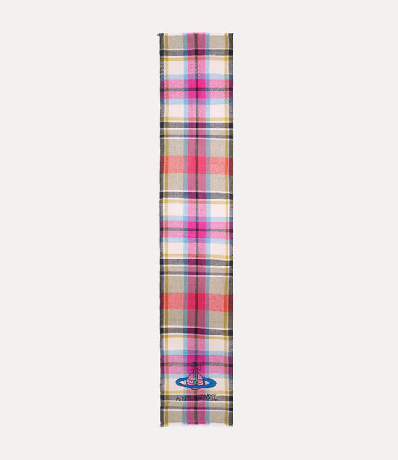 Vivienne Westwood Tartan Scarf Red | 295087GZC