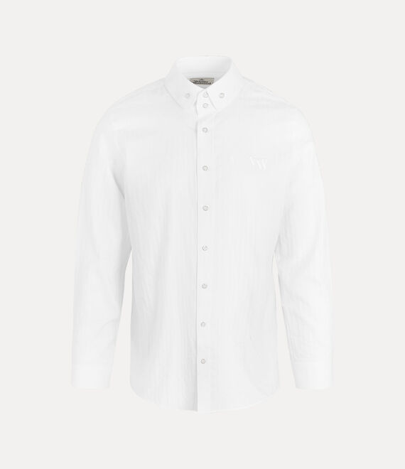 Vivienne Westwood Two Button Krall Shirt White Stripes | 907132JEO