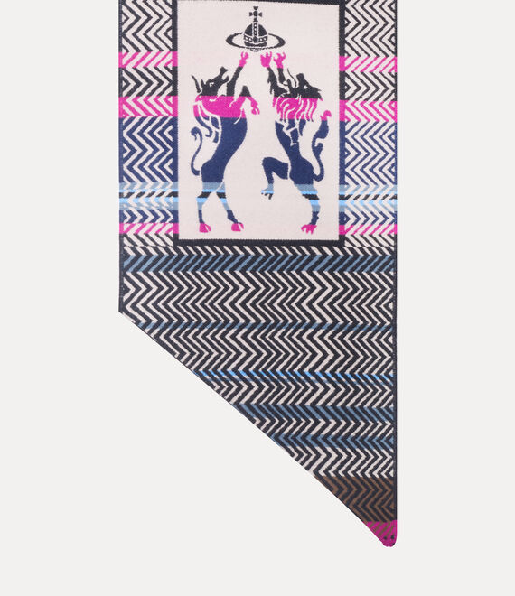 Vivienne Westwood Two Point Scarf Navy Blue | 679831ZIB