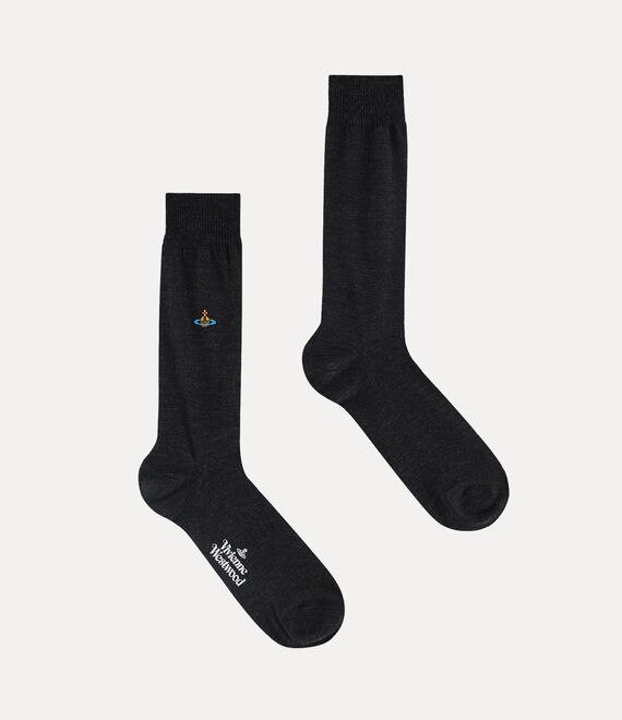 Vivienne Westwood Uni Colour Sock Anthracite | 124097ZYH