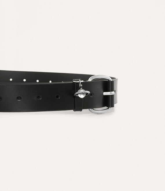 Vivienne Westwood Wide Alex Charm Belt Black | 792068SGN