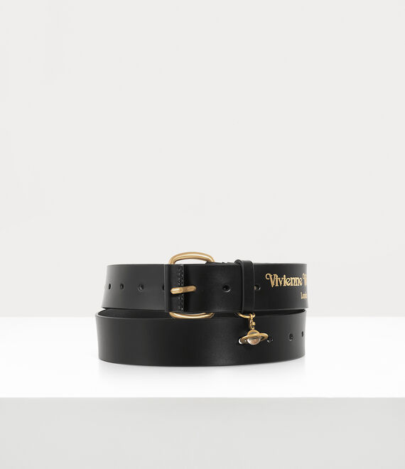 Vivienne Westwood Wide Alex Charm Belt Black | 138742LDY