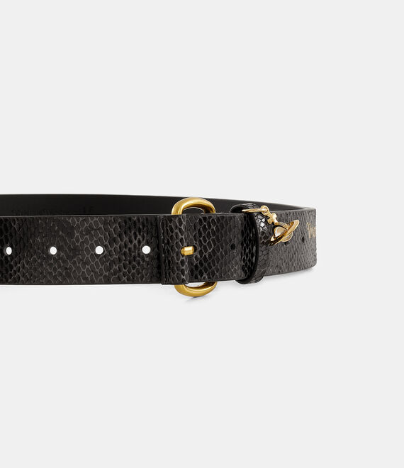 Vivienne Westwood Wide Alex Charm Belt Black | 328106IYU