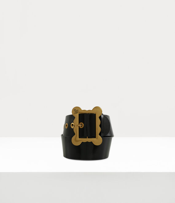 Vivienne Westwood Wide Frame Buckle Belt Black | 063928NLK