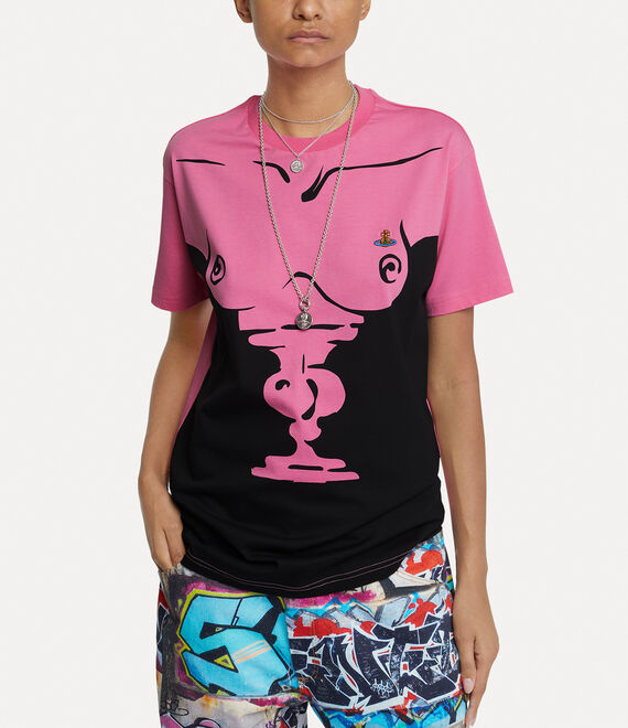 Vivienne Westwood Woman Bust Classic T-shirt Pink | 415790LNE